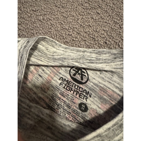 American Fighter Long Sleeve T-Shirt Premium Athletics Mens Medium White‎ Clean - Picture 3 of 6